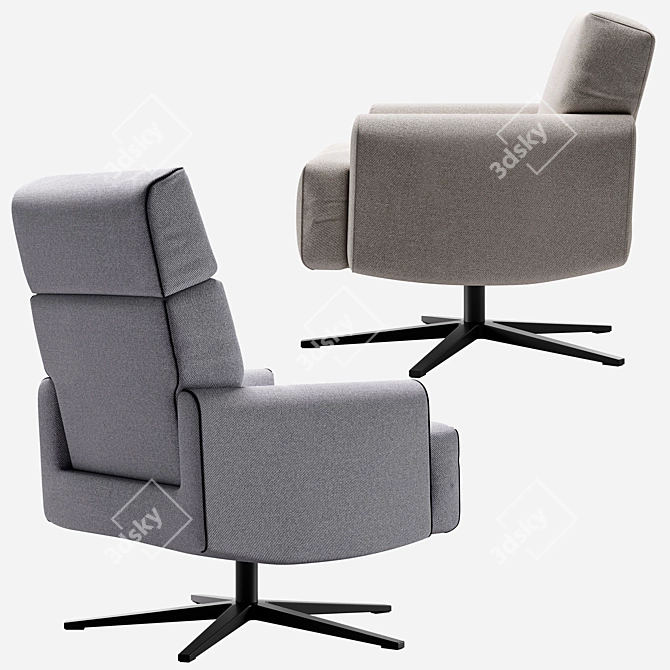 Cubi King Armchair: Modern Design, Perfect Comfort 3D model image 2
