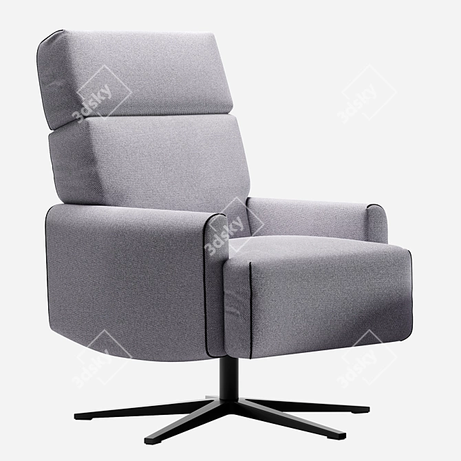 Cubi King Armchair: Modern Design, Perfect Comfort 3D model image 3