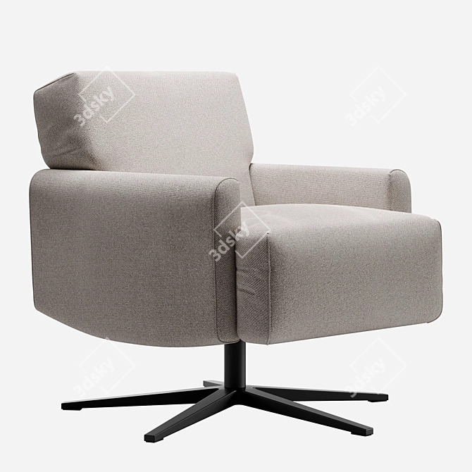 Cubi King Armchair: Modern Design, Perfect Comfort 3D model image 4