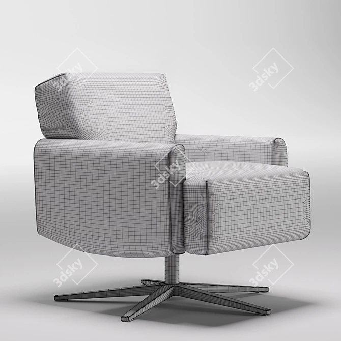 Cubi King Armchair: Modern Design, Perfect Comfort 3D model image 5