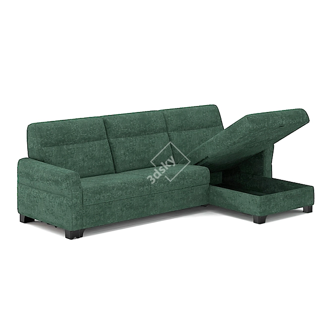 Belgian Eklipso Sofa: Stylish & Versatile! 3D model image 2