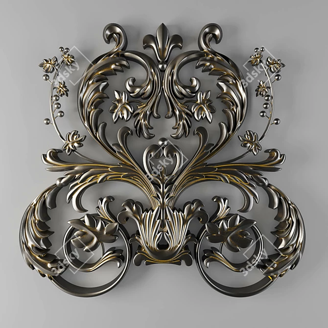 Elegant Ornament Decoration 3D model image 1