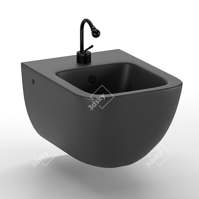 Gessi Goccia Bidet - Modern Chrome and Metal Design 3D model image 13