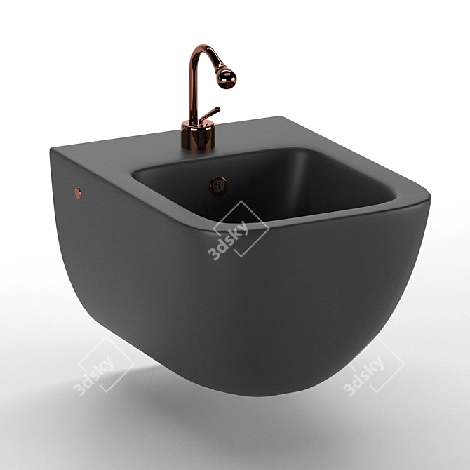 Gessi Goccia Bidet - Modern Chrome and Metal Design 3D model image 14