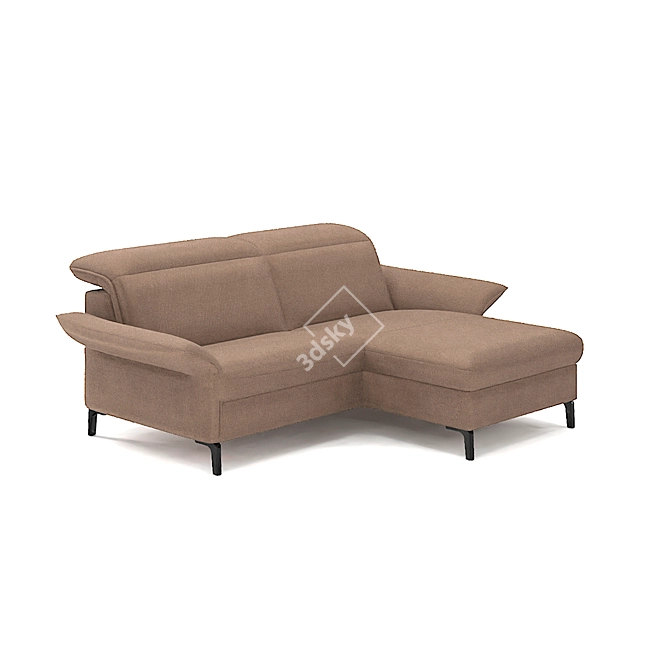 Luxurious Adjustable Belgian Sofa: Juno 3D model image 3