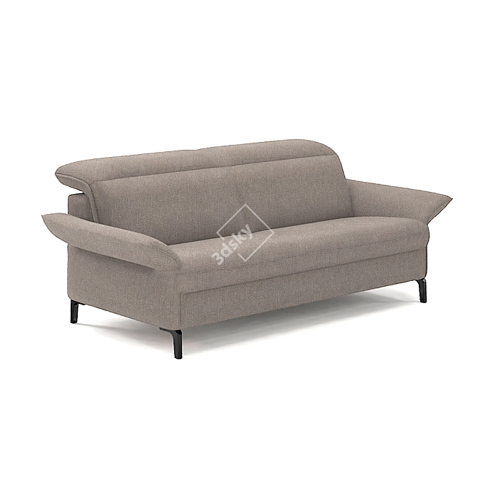 Luxurious Adjustable Belgian Sofa: Juno 3D model image 4