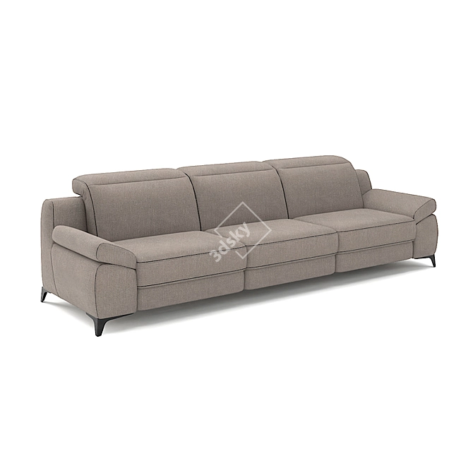 Levana Belgian Sofa: Modern, Customizable, Comfortable 3D model image 3