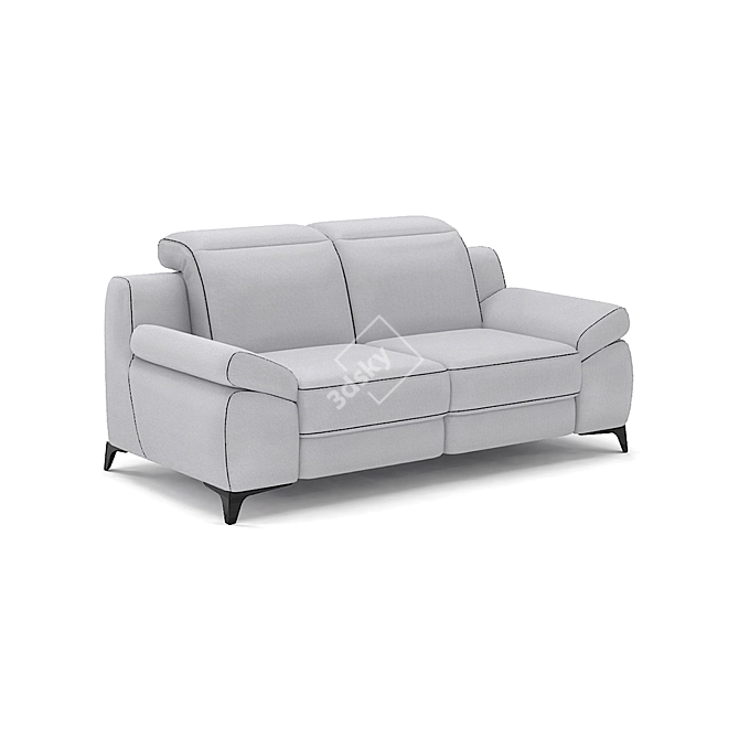 Levana Belgian Sofa: Modern, Customizable, Comfortable 3D model image 5