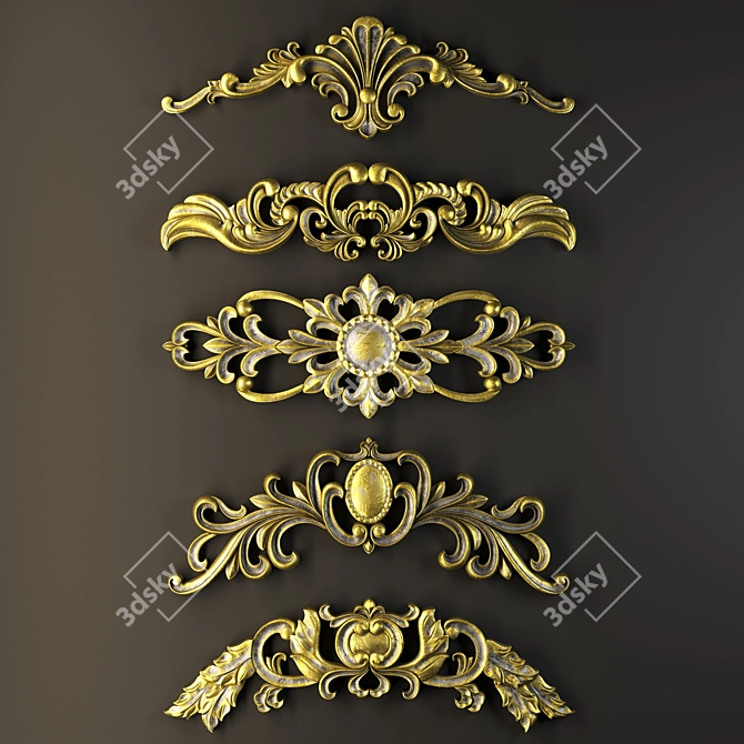 Elegant Trim Ornament for Décor 3D model image 1