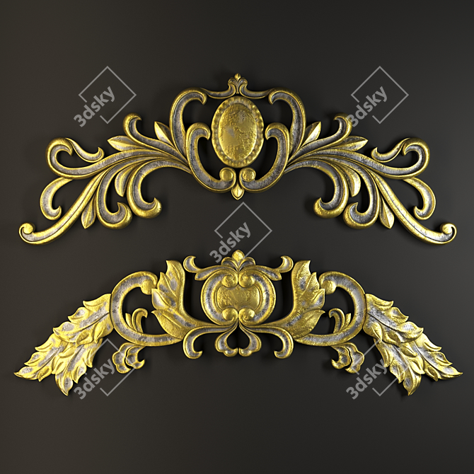 Elegant Trim Ornament for Décor 3D model image 3