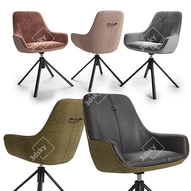 Modern 3D Chair Design 3D model image 1