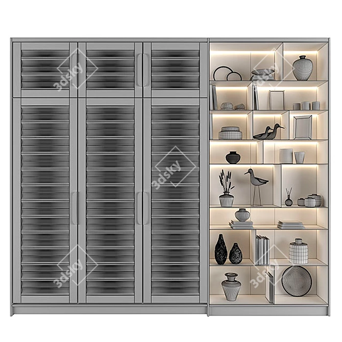 Modern Cabinet 01: 3D Model for V-Ray/Corona 3D model image 5