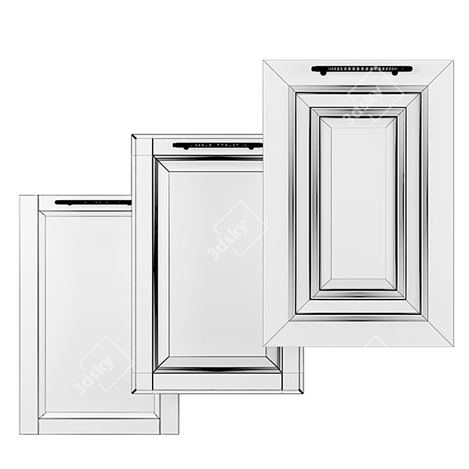 Modern Cabinet Doors Set for V-Ray/Corona 3D model image 2