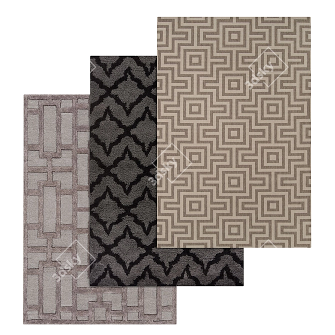 Luxury Carpet Set | High-Quality Textures 3D model image 1