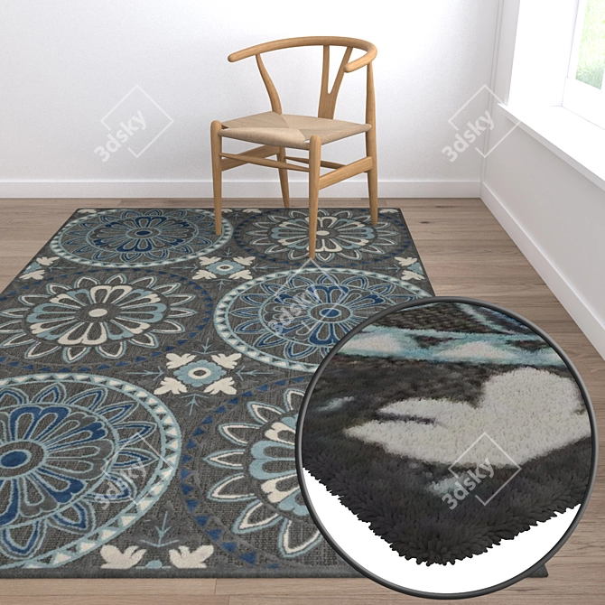 Premium Carpets Set 790 3D model image 5