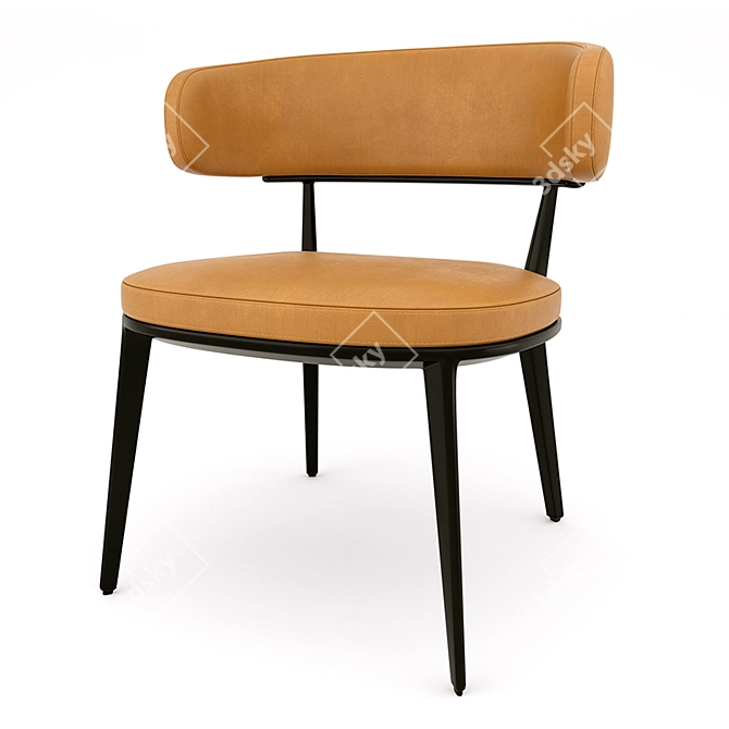 Elegant Caratos Chair: Stylish and Comfortable 3D model image 1