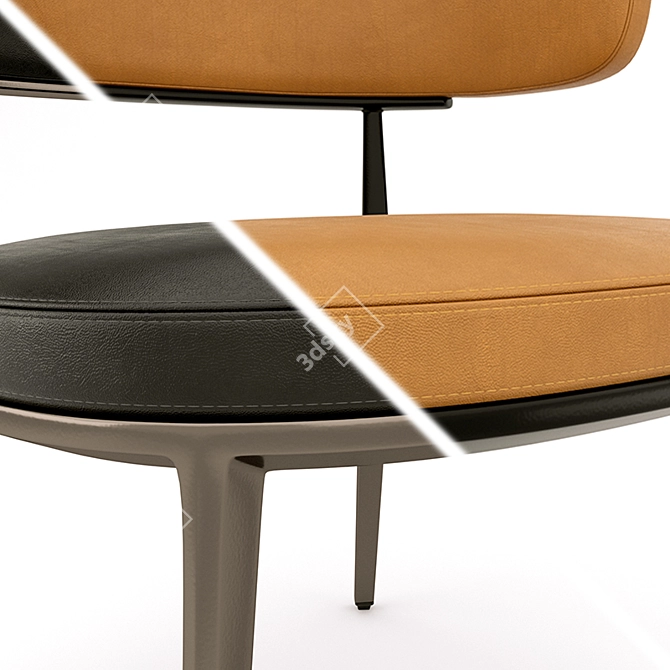 Elegant Caratos Chair: Stylish and Comfortable 3D model image 4