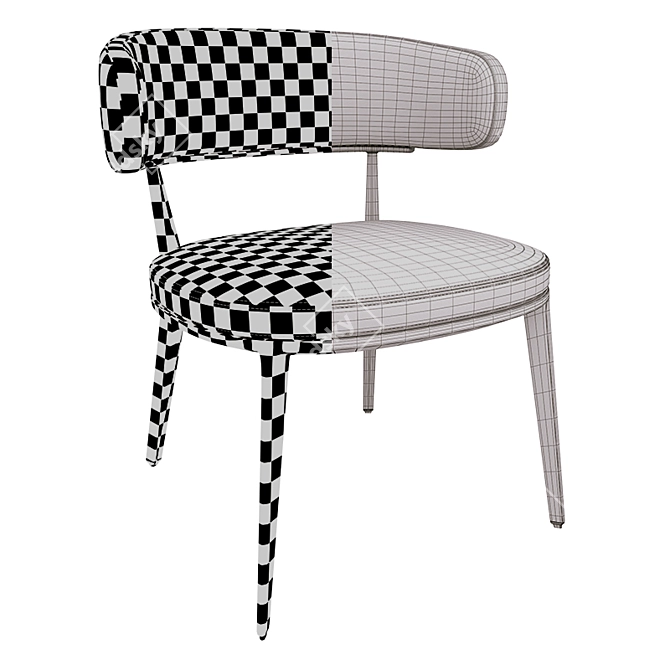 Elegant Caratos Chair: Stylish and Comfortable 3D model image 5