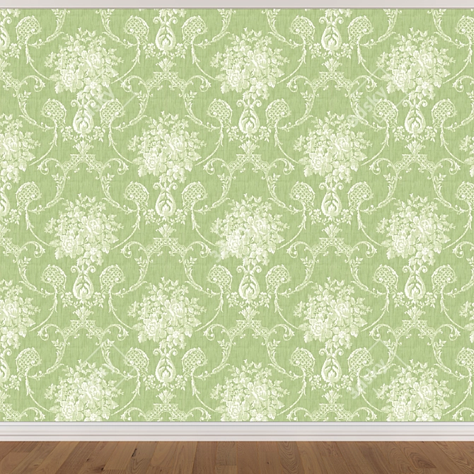 Seamless Wallpaper Set 585 (3 Colors) 3D model image 4