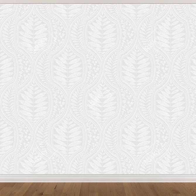 Seamless Wallpaper Set in 3 Colors 3D model image 3