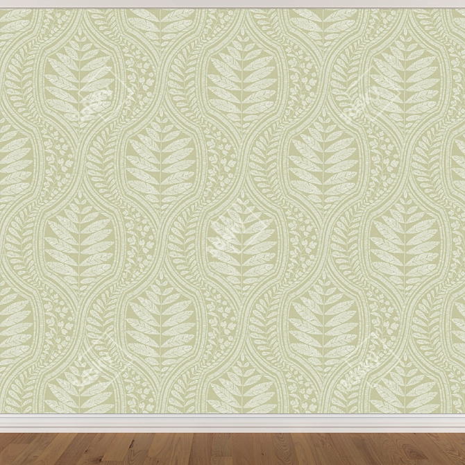 Seamless Wallpaper Set: 3 Colors - Textures for 3D Rendering 3D model image 4