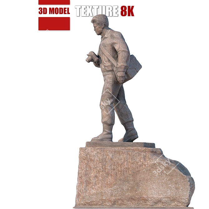 Sculpture Photographer Efremov 3D model image 2