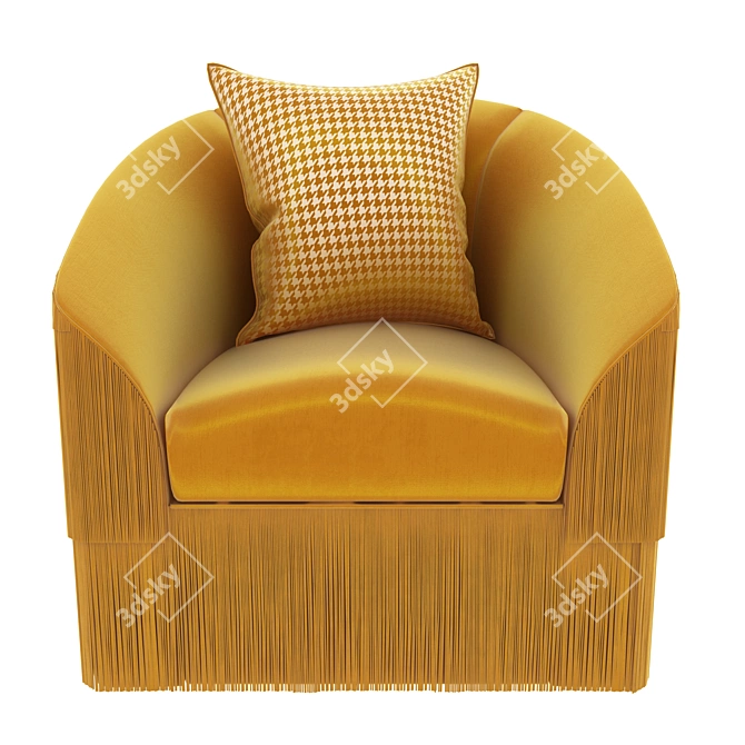 Fringe Chic Armchair: Munna Design 3D model image 3