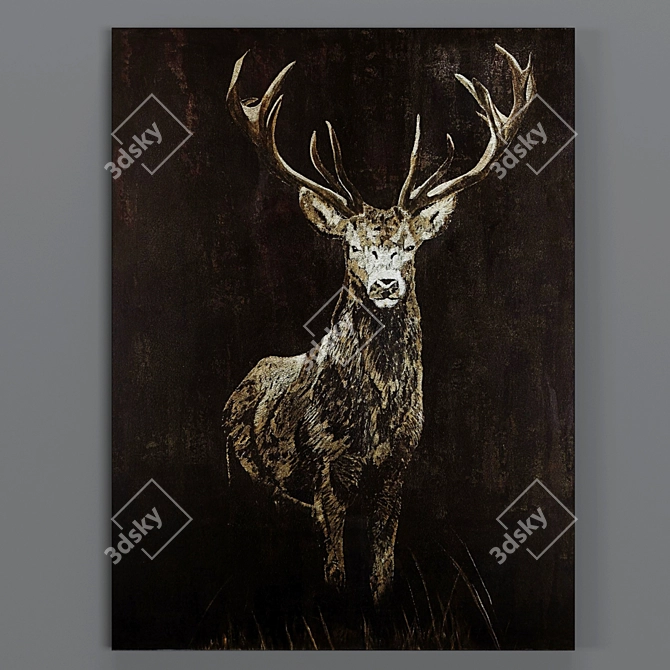 Arhaus Rustic Art Print 3D model image 1