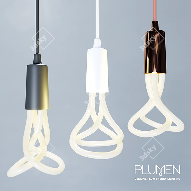 Plumen LED Bulb & Pendant Set 3D model image 1