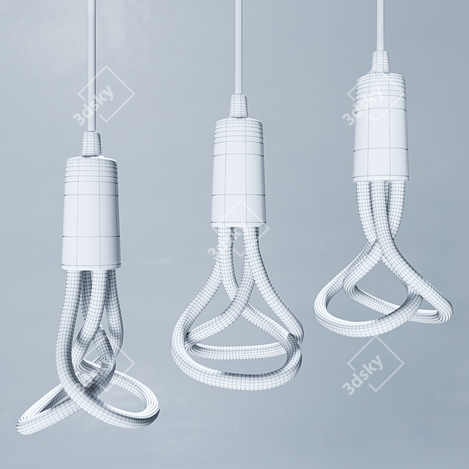 Plumen LED Bulb & Pendant Set 3D model image 3