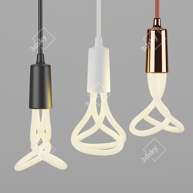 Plumen LED Bulb & Pendant Set 3D model image 4