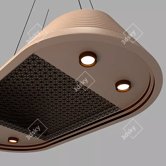 Sleek Circle.Tech Range Hood 3D model image 4