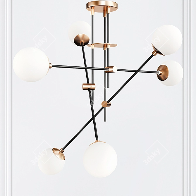 Modern Balance Pendant Light 3D model image 1