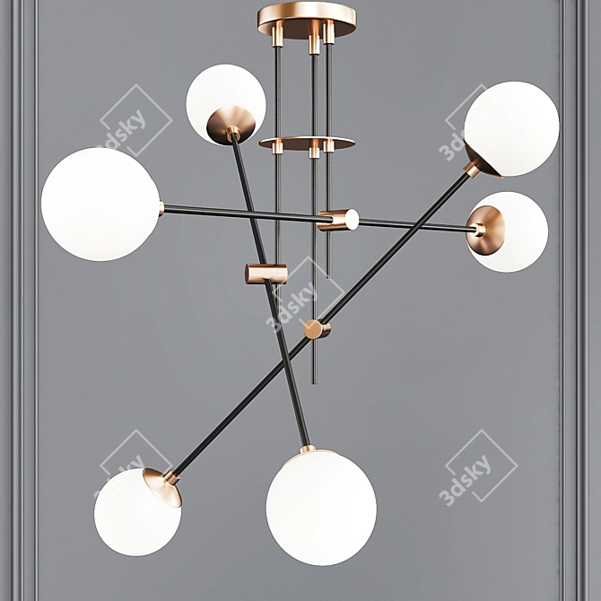 Modern Balance Pendant Light 3D model image 3