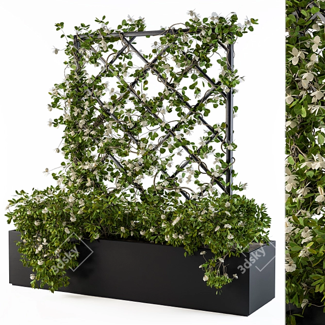 Ivy Blossom Box: Beautiful Greenery 3D model image 1