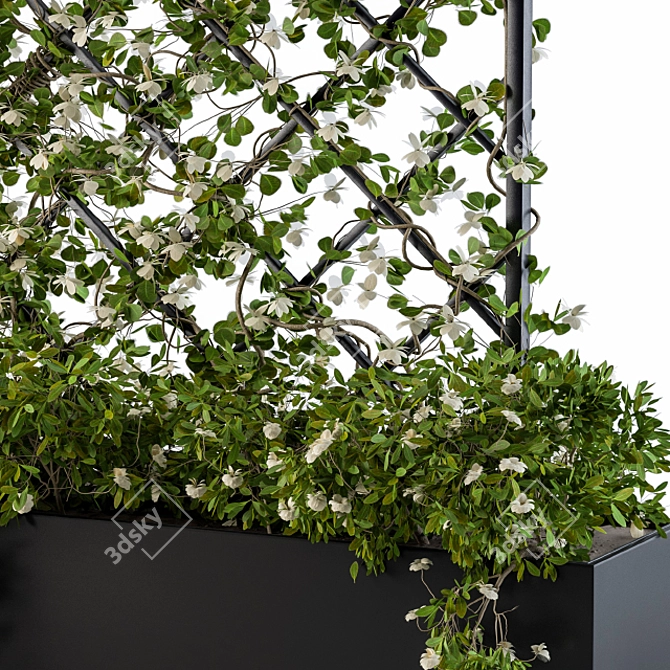 Ivy Blossom Box: Beautiful Greenery 3D model image 2