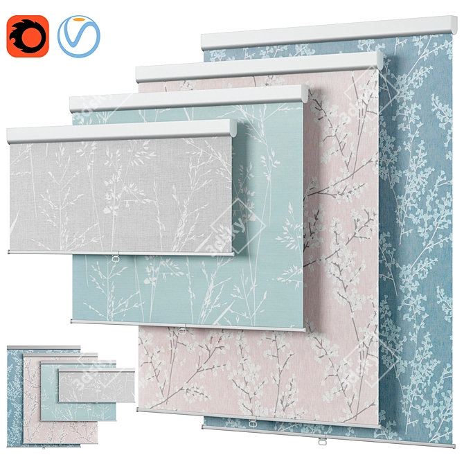 Customizable Roller Blinds | John Lewis & Partners 3D model image 1