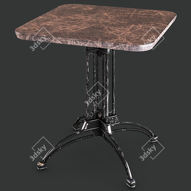 Minimalistic Poly Table 3D model image 1