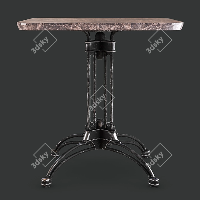 Minimalistic Poly Table 3D model image 2