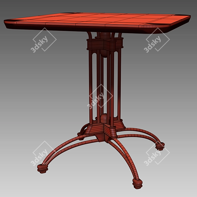 Minimalistic Poly Table 3D model image 4