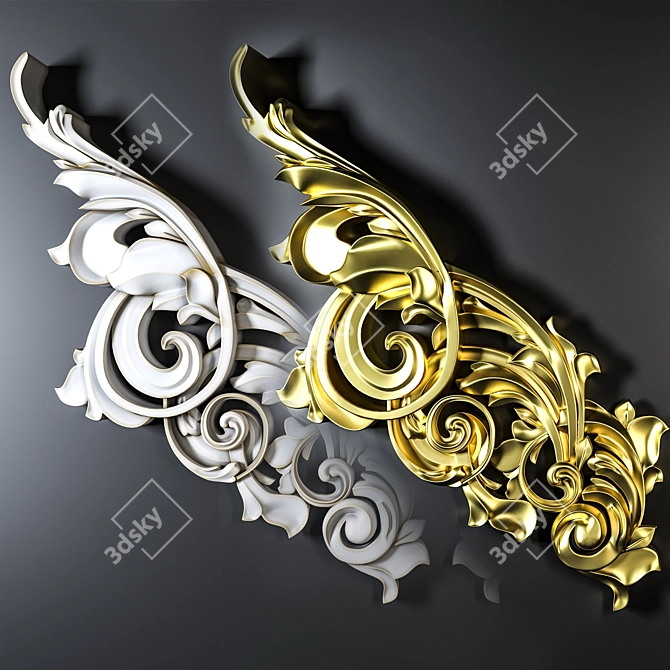 3D Software Trim Ornament Add-On 3D model image 2