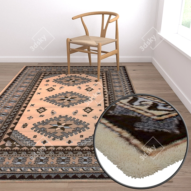 Luxury Carpet Set: High-Quality Textures 3D model image 5