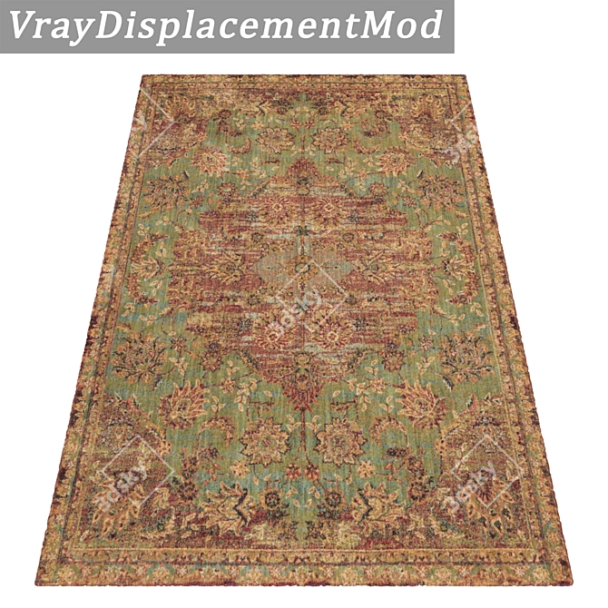 Deluxe Set of 3 Carpets 3D model image 3