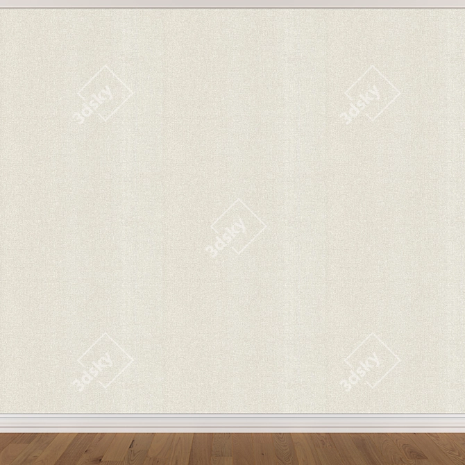 Seamless Wallpaper Set: 3 Colors | Includes Textures 3D model image 4