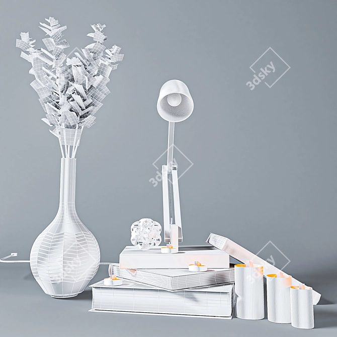 Elegant 3D Decor Set with Vray Rendering 3D model image 5