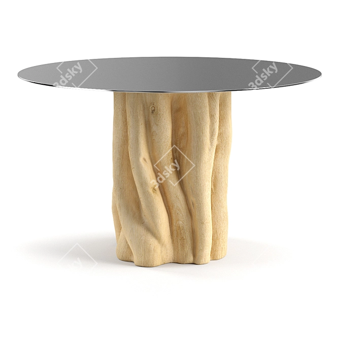 Elegant Brick Gervasoni Dining Table 3D model image 1