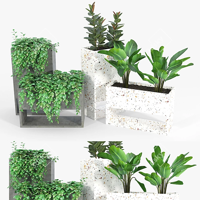 Fauna Small Planter for Outdoors 3D model image 1