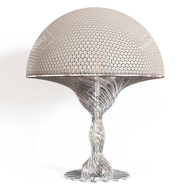 Elegant Crystal Desk Lamp 3D model image 1