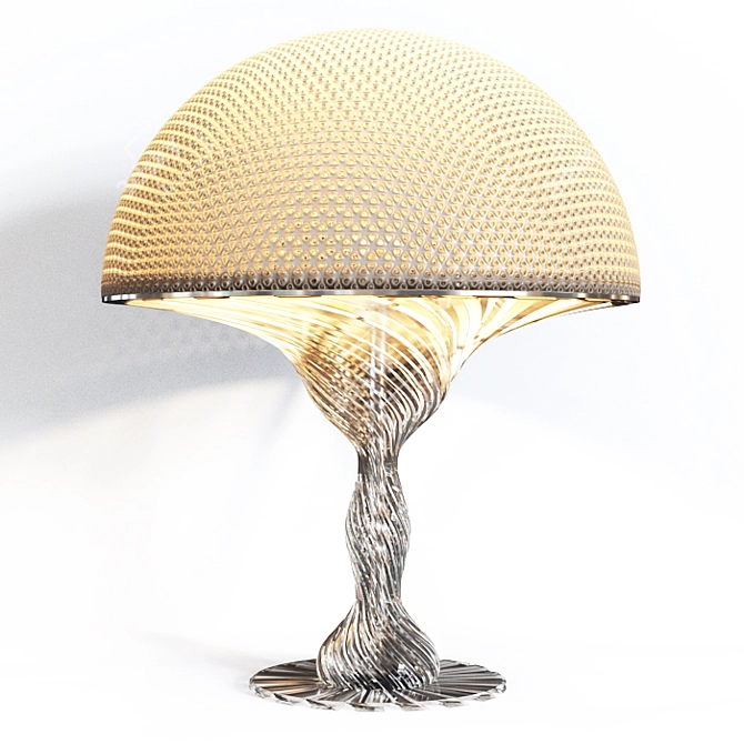 Elegant Crystal Desk Lamp 3D model image 2