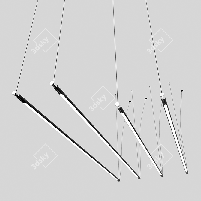 Elegant Solinas Pendant Lamp 3D model image 5